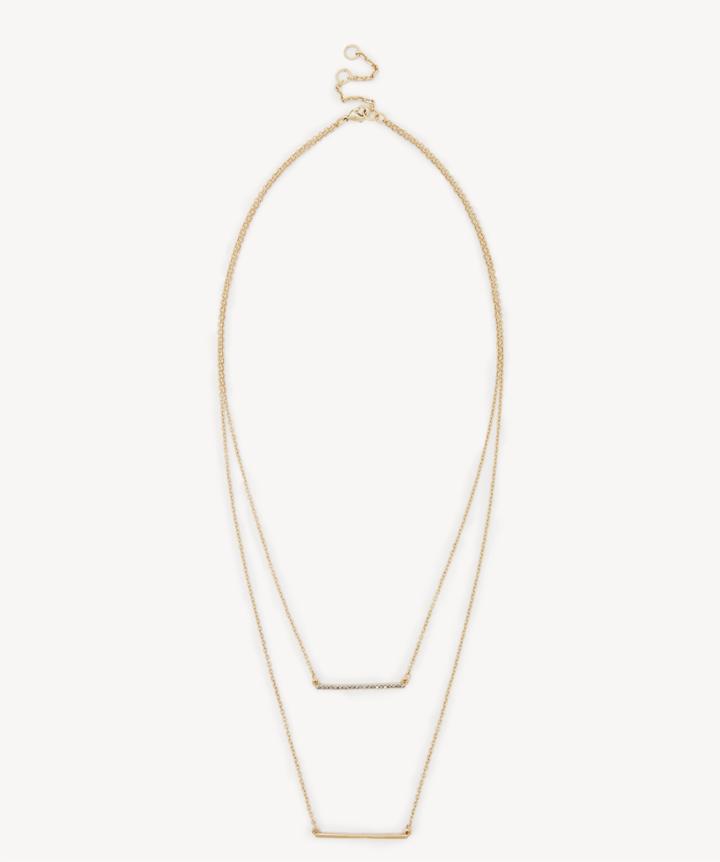 Sole Society Women's 18 Multilayer Necklace Gold One Size From Sole Society