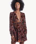 Astr Astr Women's Vivian Dress In Color: Golden Rust Floral Size Xs From Sole Society