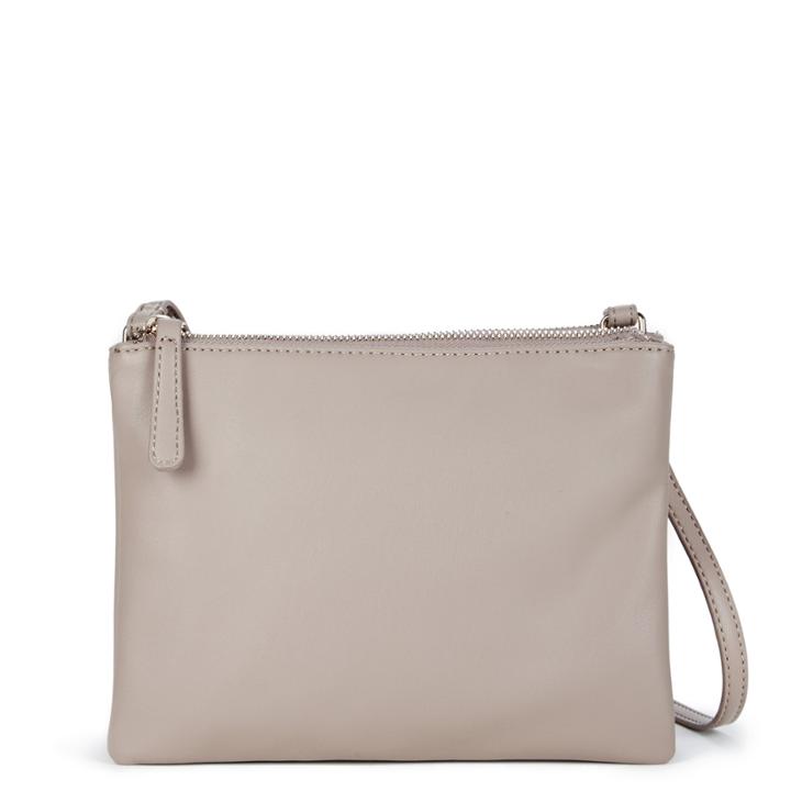 Sole Society Sole Society Madden Smooth Pouch Crossbody - Taupe