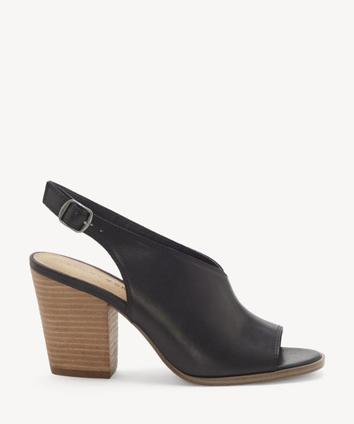 Lucky Brand Lucky Brand Women's Ovrandie Slingback Sandals Black Size 6 Leather From Sole Society