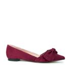 Sole Society Sole Society Cosette Knot Pointed Toe Flat - Crimson