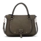 Sole Society Sole Society Dayton Studded Whipstitch Satchel - Grey