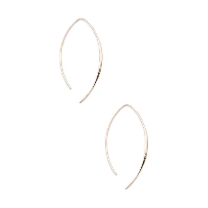 Sole Society Sole Society Dainty Front To Back Earring - Rose Gold