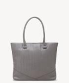 Sole Society Women's Urche Tote Vegan Flannel Grey Vegan Leather From Sole Society