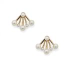 Sole Society Sole Society Pearl Ear Jackets - Pearl-one Size
