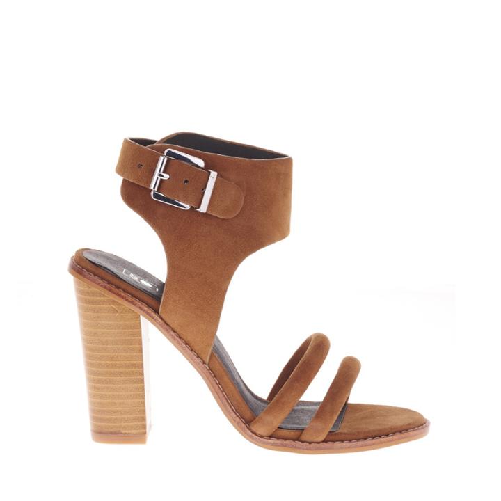 Sol Sana Sol Sana Tiki Heel Embellished Buckle Sandal - Tan-6