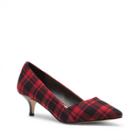 Sole Society Sole Society Desi Kitten Heel Pump - New Red Black Plaid