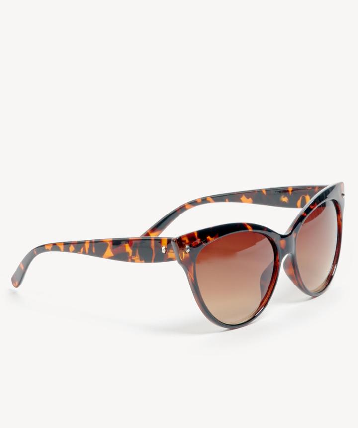 Sole Society Women's Tasha Classic Cateye Sunglasses Brown Tortoise One Size Plastic From Sole Society