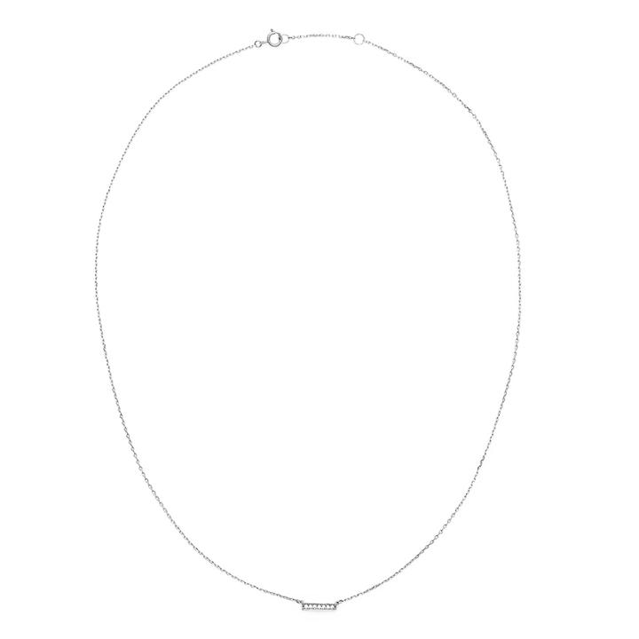 Sole Society Sole Society Mini Bar Pendant Necklace - Silver