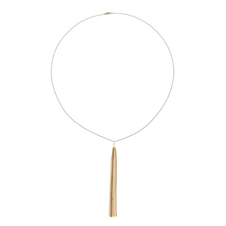 Sole Society Sole Society Delicate Tassel Necklace - Gold-one Size