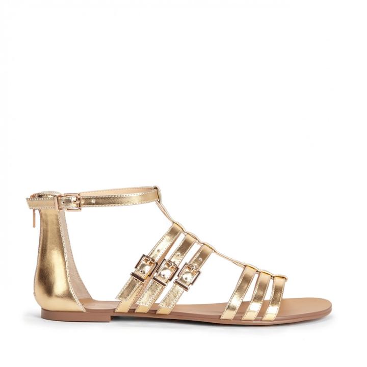 Sole Society Sole Society Jemarie Gladiator Sandal - Gold-9.5