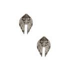 Sole Society Sole Society Wing Statement Earrings - Antique Silver