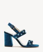 Sole Society Women's Jessibel Block Heels Sandals Cerulean Blue Size 5 Haircalf From Sole Society