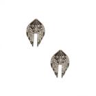 Sole Society Sole Society Wing Statement Earrings - Antique Silver-one Size