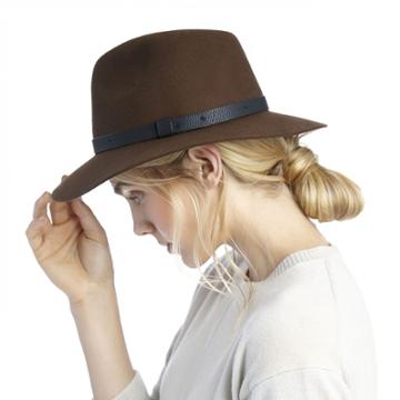 Sole Society Sole Society Wool Outback Hat - Brown