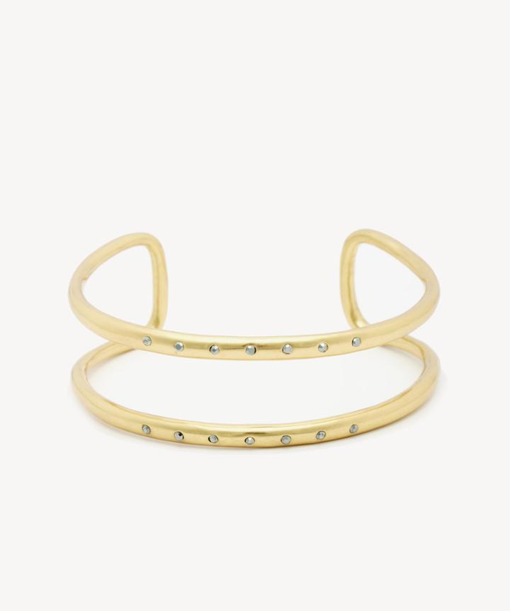 Sole Society Women's Hematite Cuff Bracelet Gold One Size From Sole Society
