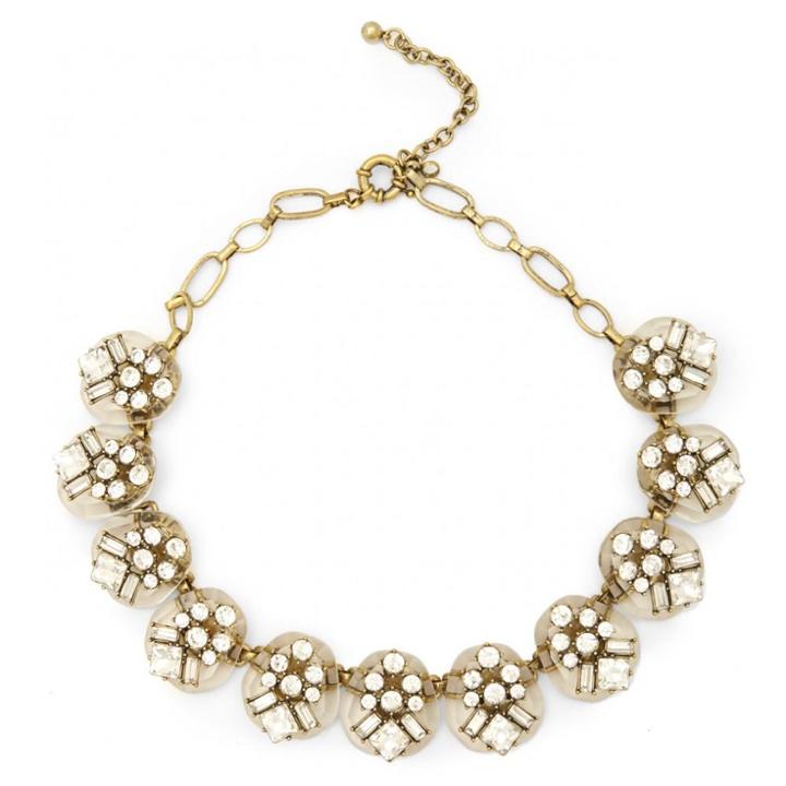 Sole Society Sole Society Lucite And Crystal Statement Necklace - Crystal-one Size