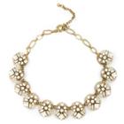 Sole Society Sole Society Lucite And Crystal Statement Necklace - Crystal-one Size