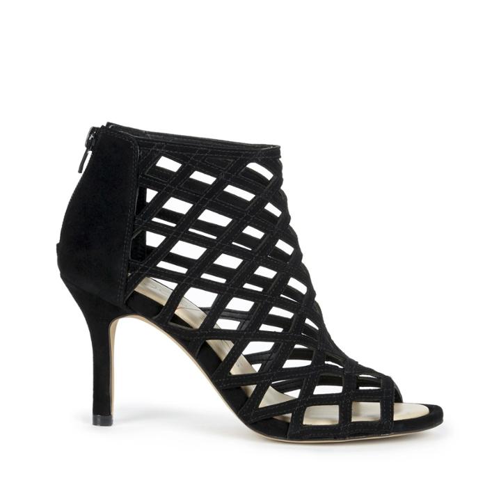 Sole Society Sole Society Portia Caged Mid Heel - Black-6.5