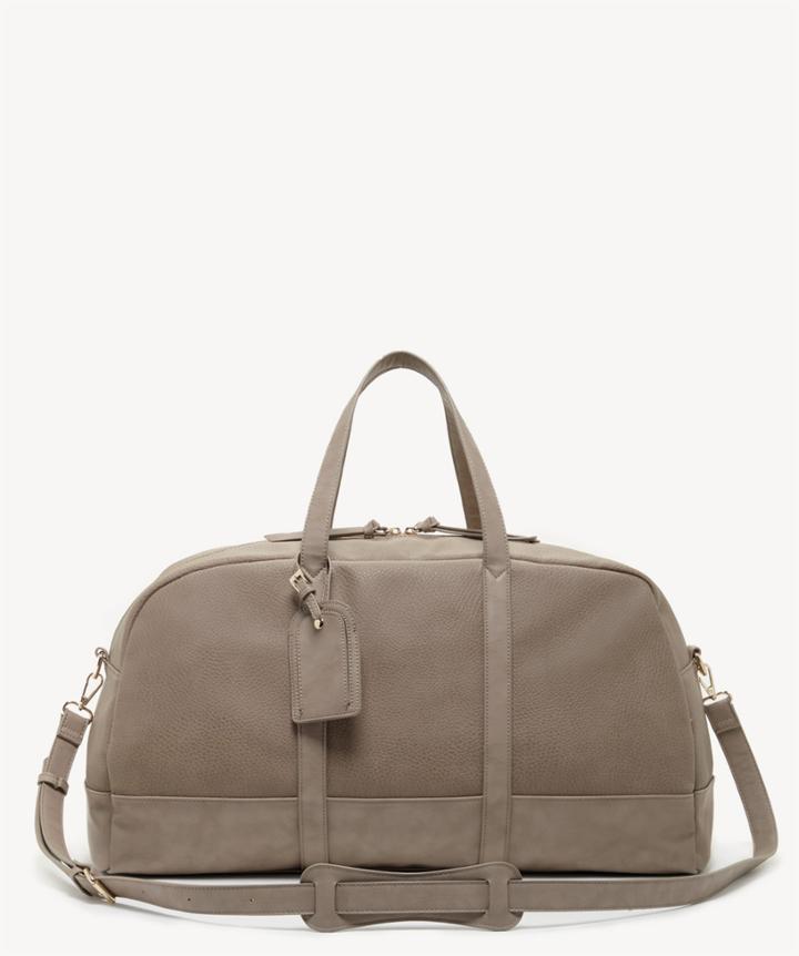 Sole Society Women's Marant Large Weekender In Color: Taupe Bag Vegan Leather From Sole Society