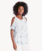 Sanctuary Sanctuary Lou Off Shoulder Top Bluebell Swirl Size Extra Small From Sole Society