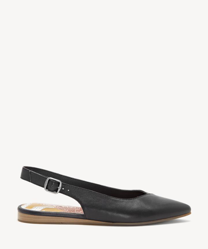 Lucky Brand Lucky Brand Women's Beratan Slingback Pointed Toe Flats Black Size 5 From Sole Society