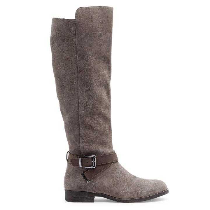 Sole Society Sole Society Margaux Buckled Tall Boot - Taupe