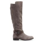 Sole Society Sole Society Margaux Buckled Tall Boot - Taupe