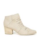 Sole Society Sole Society Sparrow Mid Heel Slit Bootie - Natural
