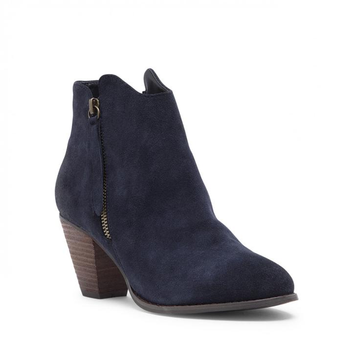 Sole Society Sole Society Justina Zipper Pull Bootie - Navy-5