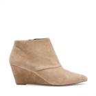 Sole Society Sole Society Galaossi Pointed Toe Wedge Bootie - Taupe-7