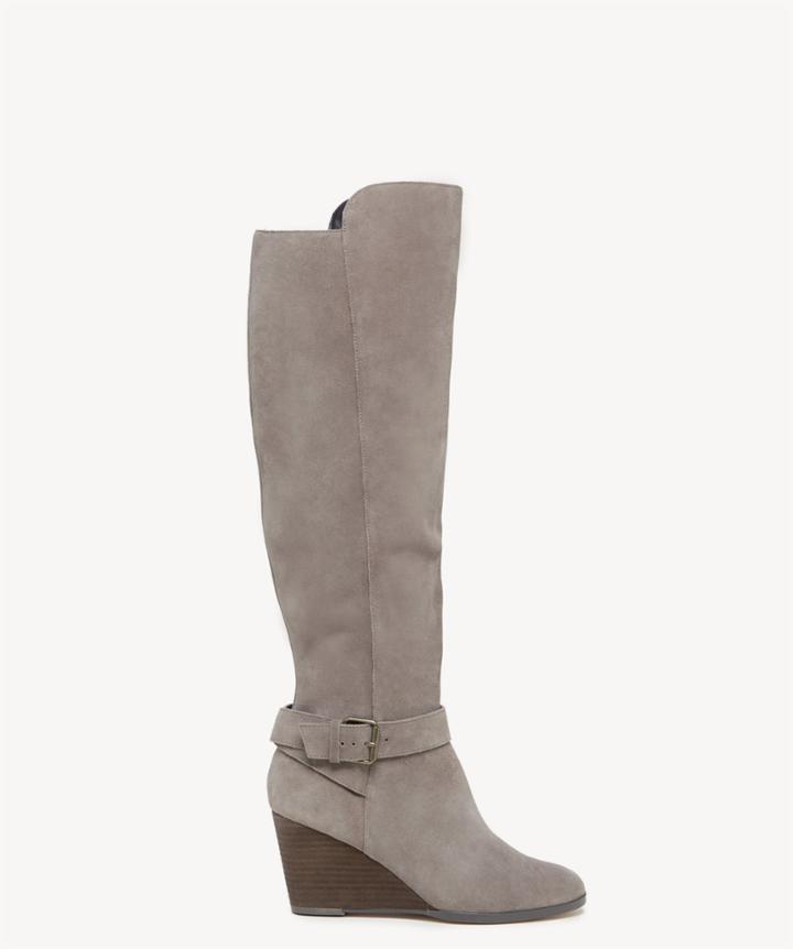 Sole Society Sole Society Paloma Wedges Boots Mushroom Size 5 Suede