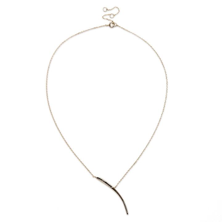 Sole Society Sole Society Dainty Stone Necklace - Gold