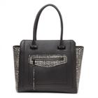 Sole Society Sole Society Annaleigh Exotic Structured Tote - Black Multi-one Size