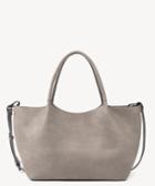 Sole Society Sole Society Cindy Vegan Leather Slouchy Tote Grey Sleet