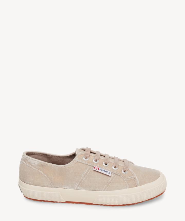 Superga Superga Women's 2750 Velvet Jpw Sneakers Light Grey Size 10 From Sole Society