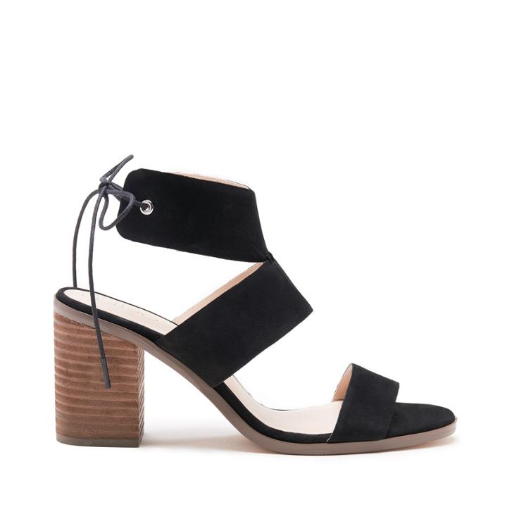 Sole Society Sole Society Hayden Backless Heeled Sandal - Black