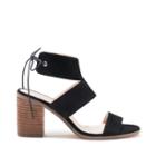Sole Society Sole Society Hayden Backless Heeled Sandal - Black