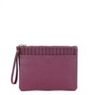 Sole Society Sole Society Lewis Laser Cut Eyelet Pouch - Berry-one Size