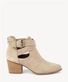 Sole Society Sole Society Azure Cut Out Bootie Caramel Size 5 Suede