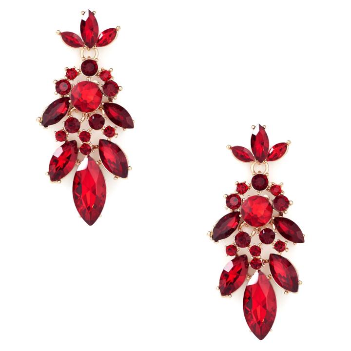 Sole Society Sole Society Oversize Statement Earring - Red