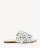 Sole Society Sole Society Caelyn Floral Slides Dusted Silver Size 5