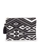 Sole Society Sole Society Noelle Printed Pouch - Black-one Size