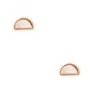 Sole Society Sole Society Plated Moon Gazer Studs - Pink Shell-one Size