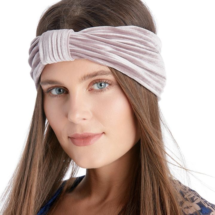 Sole Society Sole Society Ribbed Velvet Headband - Mauve