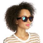 Sole Society Sole Society Minnie Oversize Thick Sunglasses - Tortoise Blue-one Size