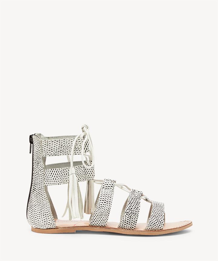 Sole Society Sole Society Calla Lace Up Gladiators White Size 5 Leather