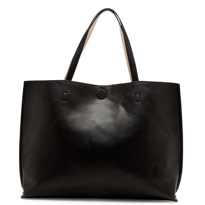 Sole Society Sole Society Rocco Vegan Basic Tote - Black