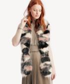 Sole Society Sole Society Patchwork Faux Fur Stole