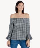 1. State 1. State Off Shoulder Cascade Sleeve Top